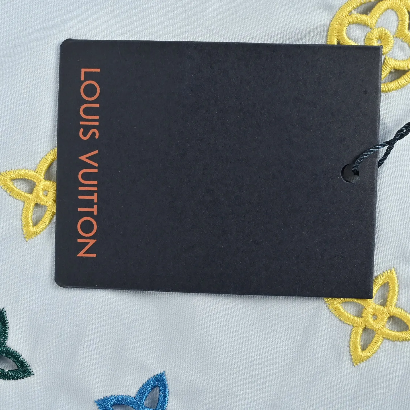 Louis Vuitton/Louis Vuitton 25ss presbyopic embroidered hollow short-sleeved shirt
